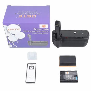 DSTE BG-E6 Vertical Battery Grip Battery Handgrip Holder Remote Control With 2 LP-E6 for Canon 5D Mark II 5D2 Camera
DSTE BG-E6 Vertical Battery Grip Battery Handgrip Holder Remote Control With 2 LP-E6 for Canon 5D Mark II 5D2 Camera
