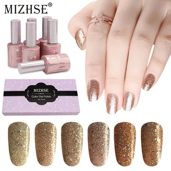 MIZHSE Nails Gel18ml Semi Permanent Nail Polish Holographic Glitter Shining Gold Manicure Soak Off UV Gel Polish Lacquer
MIZHSE Nails Gel18ml Semi Permanent Nail Polish Holographic Glitter Shining Gold Manicure Soak Off UV Gel Polish Lacquer