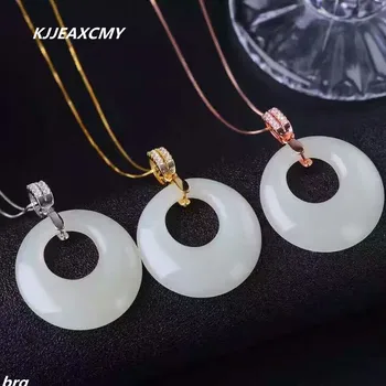 KJJEAXCMY boutique jewelry,Hetian white jade pendant support 925 silver inlay 18k rose gold gold, white gold and three colors op
KJJEAXCMY boutique jewelry,Hetian white jade pendant support 925 silver inlay 18k rose gold gold, white gold and three colors op
