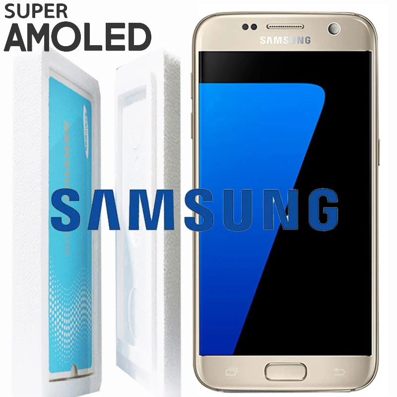 ORIGINAL SUPER AMOLED 5.1'' LCD with Frame for SAMSUNG Galaxy S7 Display G930 G930F Touch Screen Digitizer Assembly Replacement
ORIGINAL SUPER AMOLED 5.1'' LCD with Frame for SAMSUNG Galaxy S7 Display G930 G930F Touch Screen Digitizer Assembly Replacement