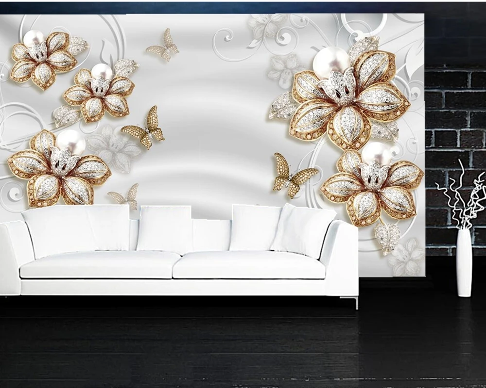 Papel de parede Luxury European Jewelry Flower 3d wallpaper mural,living room TV sofa wall bedroom wall papers home decor cafe
Papel de parede Luxury European Jewelry Flower 3d wallpaper mural,living room TV sofa wall bedroom wall papers home decor cafe