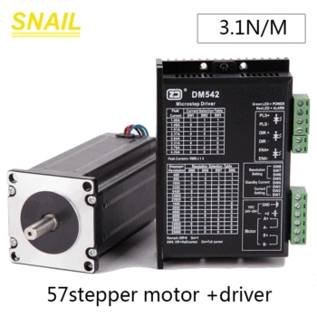 3.1N.M 100mm length.2 phase 57 stepper motor.with DM542 driver.for Engraving machine.Industrial equipment.for 3D printing
3.1N.M 100mm length.2 phase 57 stepper motor.with DM542 driver.for Engraving machine.Industrial equipment.for 3D printing