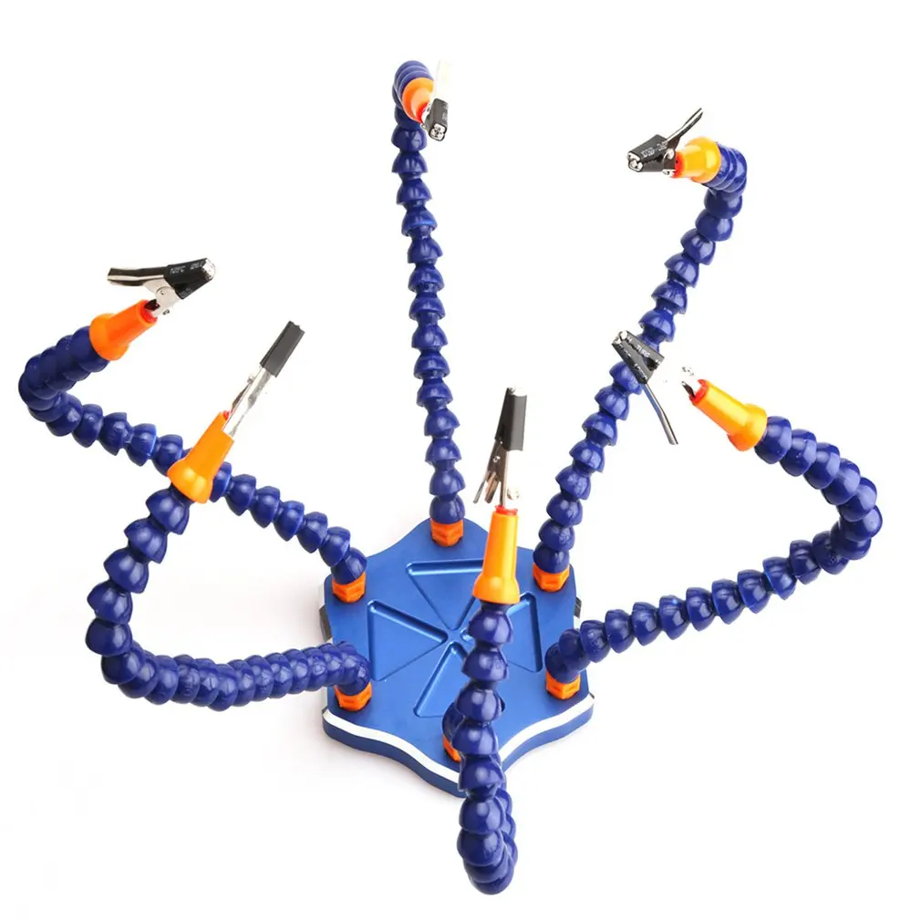Welding Strange Third Hand Six Arm Soldering Station Helper with USB Fan DIY Kit Spare Parts for RC Drone QAV250 Parts Toy Hobby 
Welding Strange Third Hand Six Arm Soldering Station Helper with USB Fan DIY Kit Spare Parts for RC Drone QAV250 Parts Toy Hobby