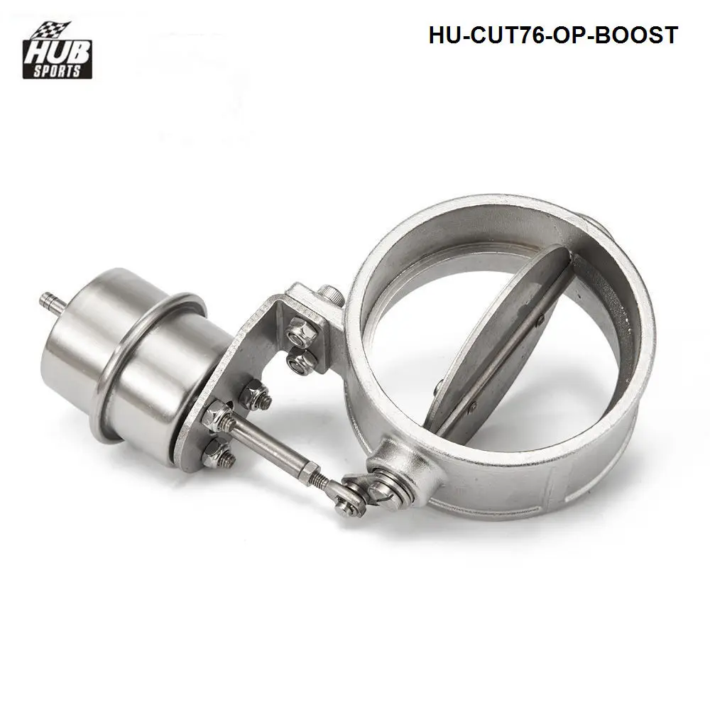 Stainless Steel Exhaust Control Valve Set Boost Actuator OPEN Style 76mm Pipe Pressure: about 1 BAR HU-CUT76-OP-BOOST
Stainless Steel Exhaust Control Valve Set Boost Actuator OPEN Style 76mm Pipe Pressure: about 1 BAR HU-CUT76-OP-BOOST