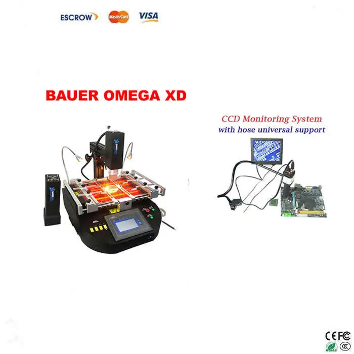 New Arrival BAUER OMEGA XD BGA Rework Station + LY Cobra CCD Camera Supervising system with 8'' monitor
New Arrival BAUER OMEGA XD BGA Rework Station + LY Cobra CCD Camera Supervising system with 8'' monitor