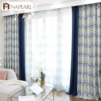 NAPEARL Stitching Modern Design Drapes for Bedroom Windows Thick Curtains Wavy Pattern Colorful Elegant Panel All Match Tulle
NAPEARL Stitching Modern Design Drapes for Bedroom Windows Thick Curtains Wavy Pattern Colorful Elegant Panel All Match Tulle
