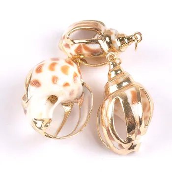 25-33mm Shell Charm Pendants Conch Natural Effect of hollow out Rose Gold for jewelry making DIY 5pcs TRS0259X
25-33mm Shell Charm Pendants Conch Natural Effect of hollow out Rose Gold for jewelry making DIY 5pcs TRS0259X