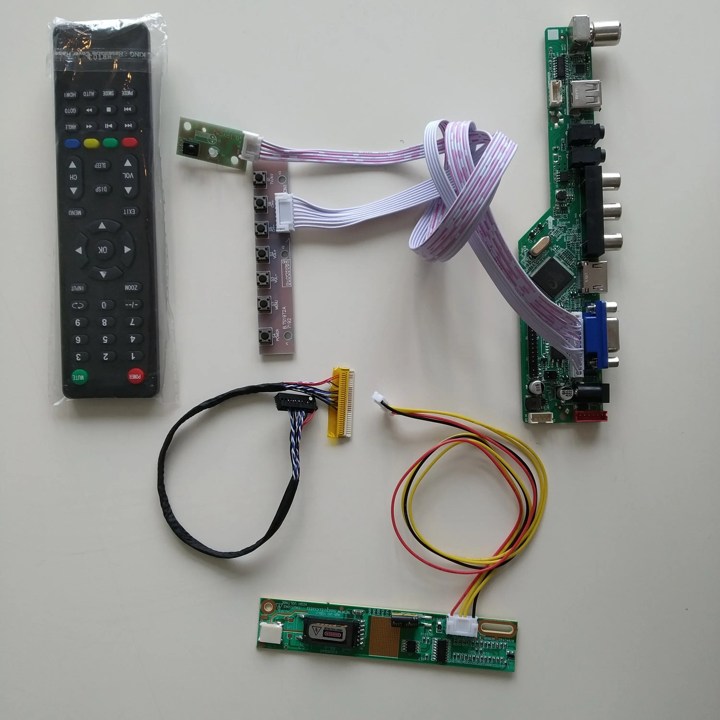 ЖК-дисплей светодиодный ТВ аудио USB VGA AV 1 флуоресцентные лампы с холодным катодом