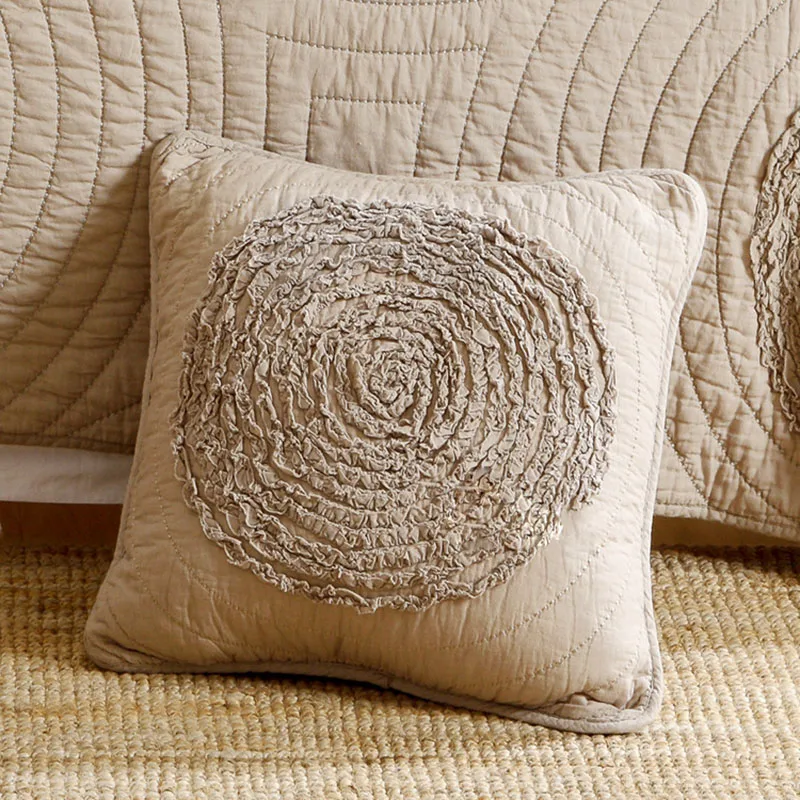 Creative Applique Cushion Cover Embroidered Cotton Quilted Hold Pillow Decor in Car Sofa Add Core White Champagne
Creative Applique Cushion Cover Embroidered Cotton Quilted Hold Pillow Decor in Car Sofa Add Core White Champagne