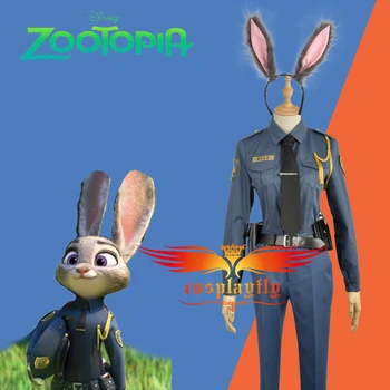 Zootopia/Zootropolis Officer Rabbit Judy Hopps Police Uniform Outfit Clothing Cosplay Hat Bag Costume with Rabbbit Ear Tail
Zootopia/Zootropolis Officer Rabbit Judy Hopps Police Uniform Outfit Clothing Cosplay Hat Bag Costume with Rabbbit Ear Tail