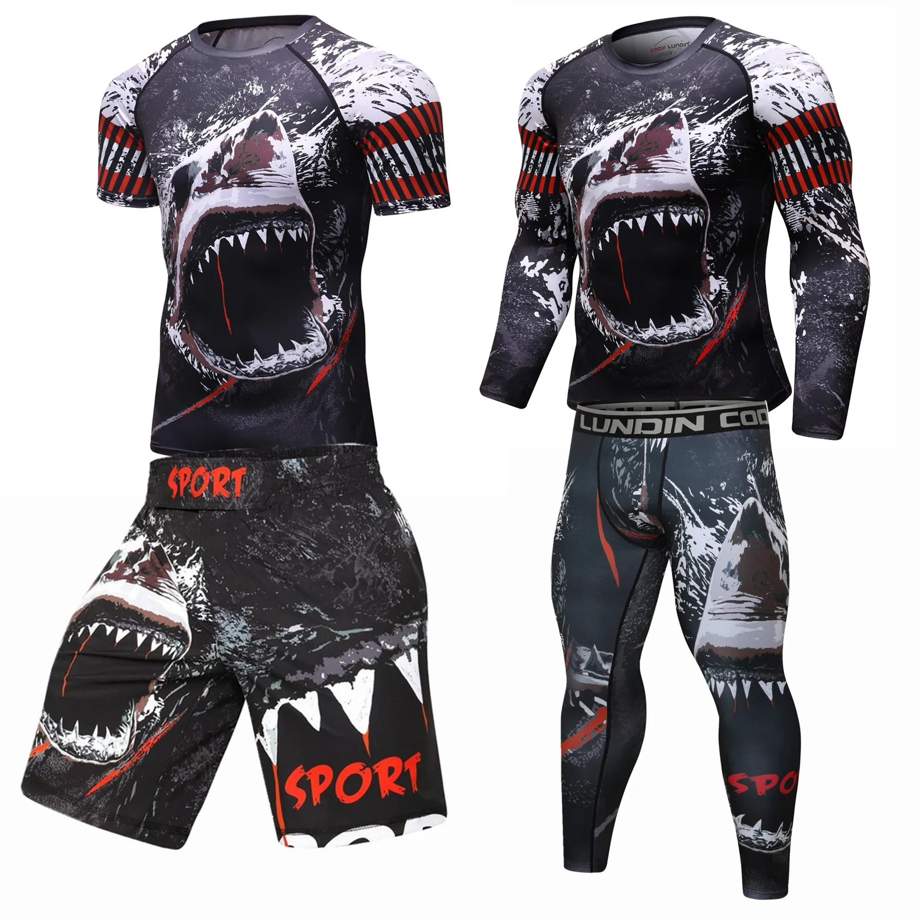 2019 NEW Mens Compression Set Running Tights Workout Fitness Training Tracksuit Long Sleeves Shirts Sport Suit rashgard kit
2019 NEW Mens Compression Set Running Tights Workout Fitness Training Tracksuit Long Sleeves Shirts Sport Suit rashgard kit