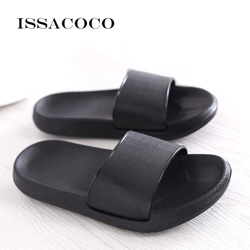 ISSACOCO Women's Summer Indoor Solid EVA Flat Slippers White/Black Slides Women's Bathroom Slippers Unisex Non-slip Slippers Hot
ISSACOCO Women's Summer Indoor Solid EVA Flat Slippers White/Black Slides Women's Bathroom Slippers Unisex Non-slip Slippers Hot