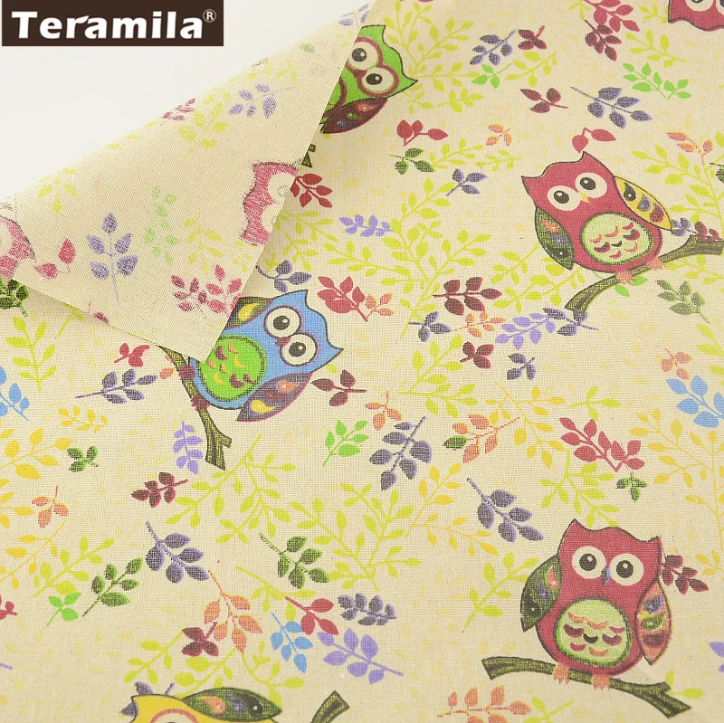 TERAMILA Tablecloth Pillow Bag Zakka Owls and Leaves Home Textile Cotton Linen Fabric Sewing Material Curtain Cushion Pillow 
TERAMILA Tablecloth Pillow Bag Zakka Owls and Leaves Home Textile Cotton Linen Fabric Sewing Material Curtain Cushion Pillow