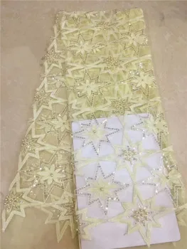 (5yards/pc) high quality emerald Yellow African French net lace fabric with sequins and beads wonderful embroidery for party
(5yards/pc) high quality emerald Yellow African French net lace fabric with sequins and beads wonderful embroidery for party