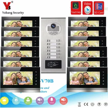 YobangSecurity Video Door Phone 7"Inch Video Doorbell Door Intercom RFID Access Control With Video Recording Take Photo Function
YobangSecurity Video Door Phone 7"Inch Video Doorbell Door Intercom RFID Access Control With Video Recording Take Photo Function