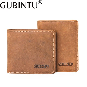 GUBINTU Men Wallet Genuine Leather Men Wallet Crazy Horse Skin Men Wallet with Coin Holder Coin Purses Carteira Masculina Male
GUBINTU Men Wallet Genuine Leather Men Wallet Crazy Horse Skin Men Wallet with Coin Holder Coin Purses Carteira Masculina Male