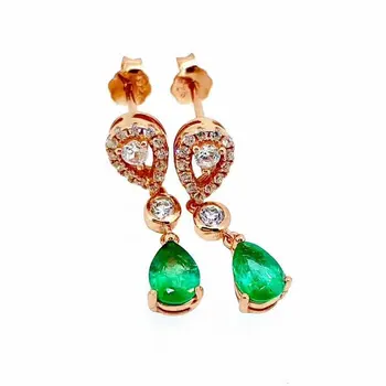 SHILOVEM 925 sterling silver real Natural Emerald stud earrings classic fine Jewelry women wedding wholesale 4*6mm yhe040606agml
SHILOVEM 925 sterling silver real Natural Emerald stud earrings classic fine Jewelry women wedding wholesale 4*6mm yhe040606agml