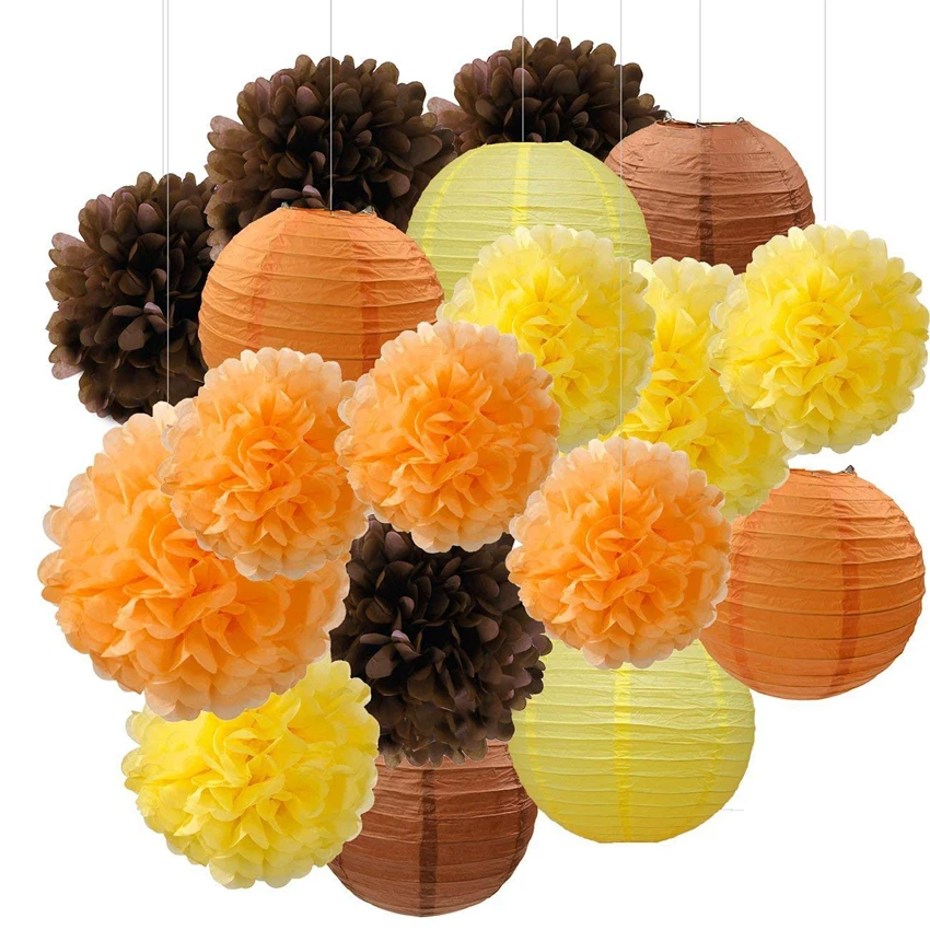 18PCS Yellow Orange Brown Decorative Party Kit Fall Autumn Birthday Wedding Thanksgiving Harvest Day Christmas Decoration
18PCS Yellow Orange Brown Decorative Party Kit Fall Autumn Birthday Wedding Thanksgiving Harvest Day Christmas Decoration