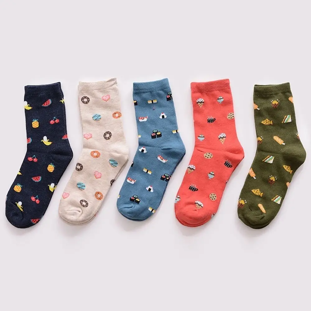 New Harajuku Cartoon Cotton Socks Life Food Sushi Watermelon Male and Female Short Tube Spring Autumn Winter Funny Casual Socks
New Harajuku Cartoon Cotton Socks Life Food Sushi Watermelon Male and Female Short Tube Spring Autumn Winter Funny Casual Socks
