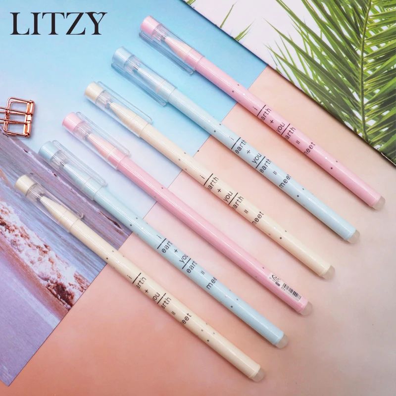 3/6pcs Erasable Pen Refill 0.38mm Blue Black Magic Erasable Gel Pen Student Writing Tools Stationery Pens for School Supplies
3/6pcs Erasable Pen Refill 0.38mm Blue Black Magic Erasable Gel Pen Student Writing Tools Stationery Pens for School Supplies