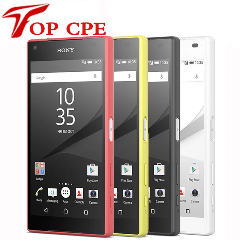 Original Sony Xperia Z5 Compact E5823 Unlocked z5 mini RAM 2GB ROM 32GB Android 4.6 inch Octa-Core 23MP 1080P Mobile Phone
Original Sony Xperia Z5 Compact E5823 Unlocked z5 mini RAM 2GB ROM 32GB Android 4.6 inch Octa-Core 23MP 1080P Mobile Phone