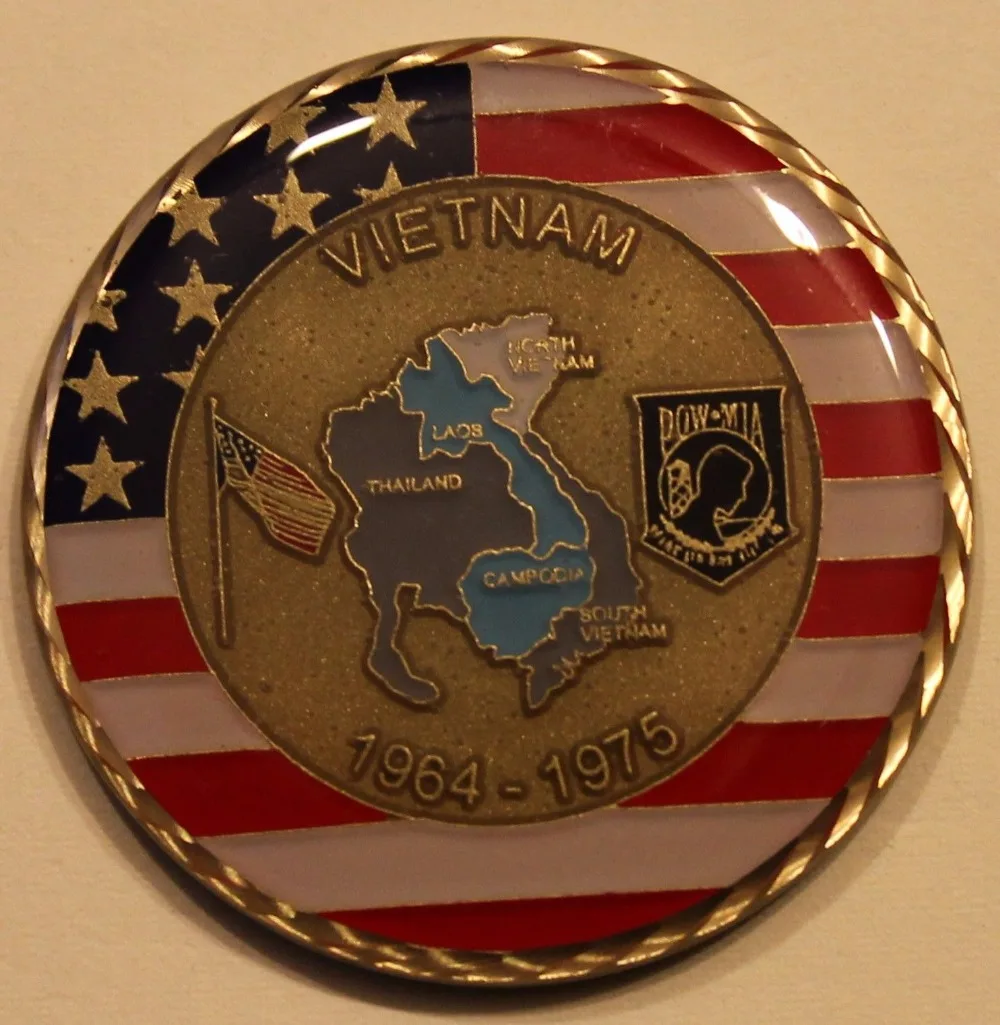 Vietnam War Veteran VET Army Navy Marine Air Force Coast Guard Challenge Coin (1)