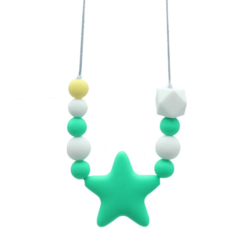 Baby Teether Necklace Toy Tooth Nursing Silicone Teething Sensory Necklace Bite Chew Boys Girl Chewelry
Baby Teether Necklace Toy Tooth Nursing Silicone Teething Sensory Necklace Bite Chew Boys Girl Chewelry