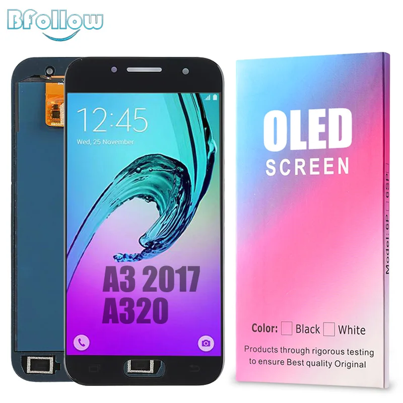 BFOLLOW ORIGINAL AMOLED for Samsung Galaxy A3 2017 A320 COPY LCD Screen Display Digitizer Assembly Replacement A320F
BFOLLOW ORIGINAL AMOLED for Samsung Galaxy A3 2017 A320 COPY LCD Screen Display Digitizer Assembly Replacement A320F