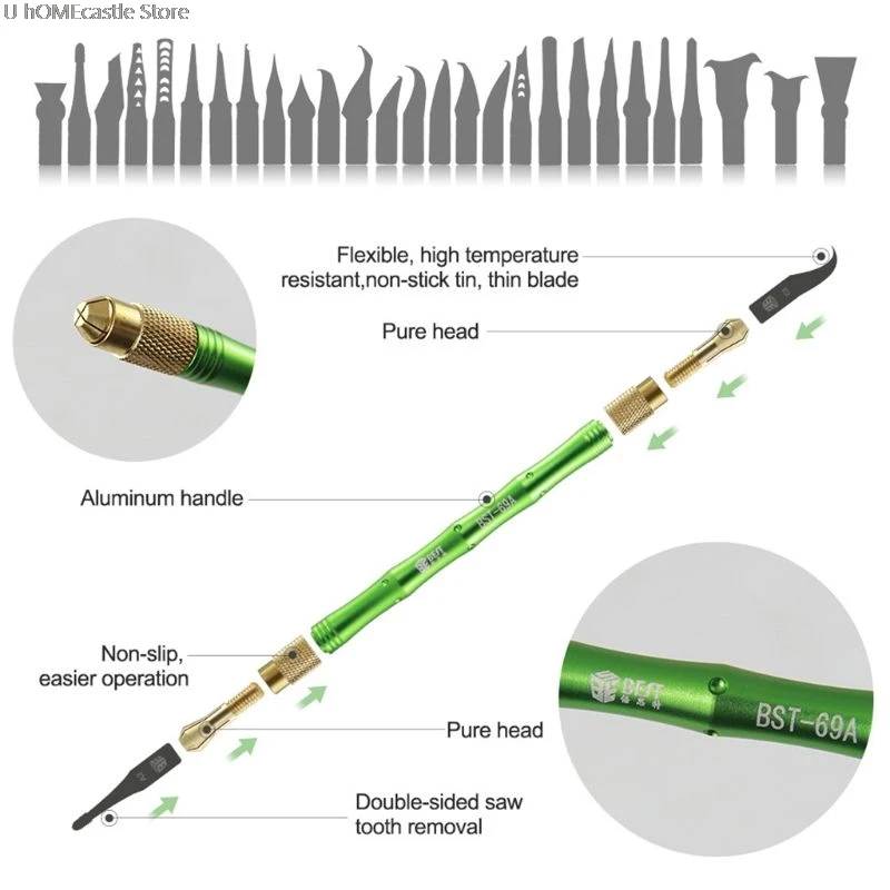 27 in 1 Multifunctional Tool Set for BGA iPhone CPU CHIP IC Maintenance and Removal Glue Disassemble Hand Tools Repair Tools
27 in 1 Multifunctional Tool Set for BGA iPhone CPU CHIP IC Maintenance and Removal Glue Disassemble Hand Tools Repair Tools
