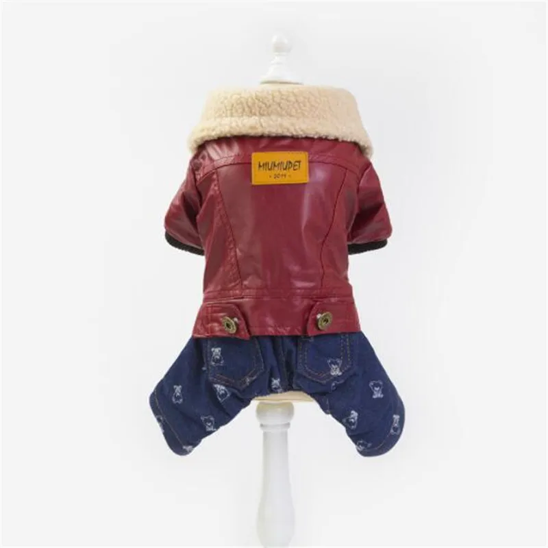 Dog Jumpsuit Winter Warm Clothes Thickening PU Leather Coats Jackets For Small Medium Dogs Pug Poodle Pet Puppy Costume Clothing
Dog Jumpsuit Winter Warm Clothes Thickening PU Leather Coats Jackets For Small Medium Dogs Pug Poodle Pet Puppy Costume Clothing