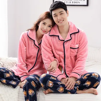 Winter Warm Long Sleeve Women Pajama Sets Thick Warm Coral Velvet Flannel Lounge Nightgowns Elegant Women Sleepwear Home Fashion
Winter Warm Long Sleeve Women Pajama Sets Thick Warm Coral Velvet Flannel Lounge Nightgowns Elegant Women Sleepwear Home Fashion