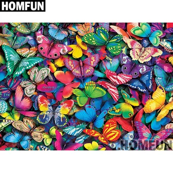 HOMFUN Full Square/Round Drill 5D DIY Diamond Painting "Colorful butterfly" 3D Embroidery Cross Stitch 5D Home Decor A00896
HOMFUN Full Square/Round Drill 5D DIY Diamond Painting "Colorful butterfly" 3D Embroidery Cross Stitch 5D Home Decor A00896