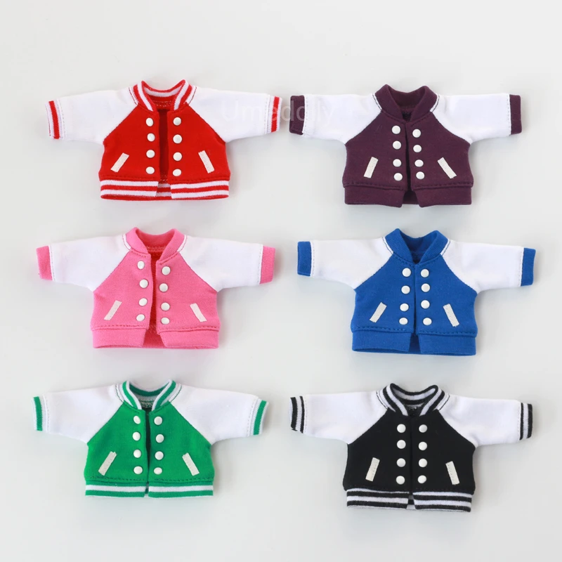6 Colors 1PCS Casual Icy Blyth Baseball Coat for Middle Blyth, OB11, 1/8 1/6 BJD Doll Coat Clothes Accessories
6 Colors 1PCS Casual Icy Blyth Baseball Coat for Middle Blyth, OB11, 1/8 1/6 BJD Doll Coat Clothes Accessories