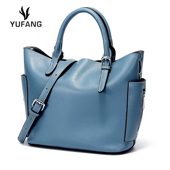 YUFANG Big Capacity Women Tote Bucket Genuine Leather Women Handbags Solid Satchels Shoulder Bags Females Fashion Zipper Bag
YUFANG Big Capacity Women Tote Bucket Genuine Leather Women Handbags Solid Satchels Shoulder Bags Females Fashion Zipper Bag