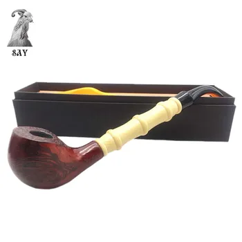SY Detachable Bakelite Smoking Pipe 22cm Bent Wooden Pipe Heart Shaped Embossed Bamboo Pipe Recycling Filter Tobacco Pipe
SY Detachable Bakelite Smoking Pipe 22cm Bent Wooden Pipe Heart Shaped Embossed Bamboo Pipe Recycling Filter Tobacco Pipe