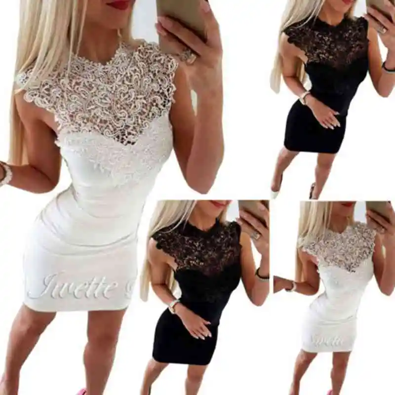 Women Summer Sexy Lace Floral Sleeveless Bandage Bodycon Slim Short Mini Dress Cocktail Clubwear Party Dress
Women Summer Sexy Lace Floral Sleeveless Bandage Bodycon Slim Short Mini Dress Cocktail Clubwear Party Dress