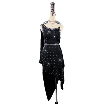 Professional Latin Dance Dress Sexy Rhinestones Ballroom Dance Dresses Women Stage Competition/practice Clothing Samba Costumes
Professional Latin Dance Dress Sexy Rhinestones Ballroom Dance Dresses Women Stage Competition/practice Clothing Samba Costumes