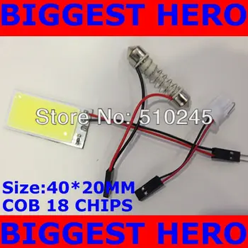 50X Free shipping DOME light interior COB panel 18 chips 4W LED Light Bulb Lamp +T10 FESTOON CONNECTOR White
50X Free shipping DOME light interior COB panel 18 chips 4W LED Light Bulb Lamp +T10 FESTOON CONNECTOR White