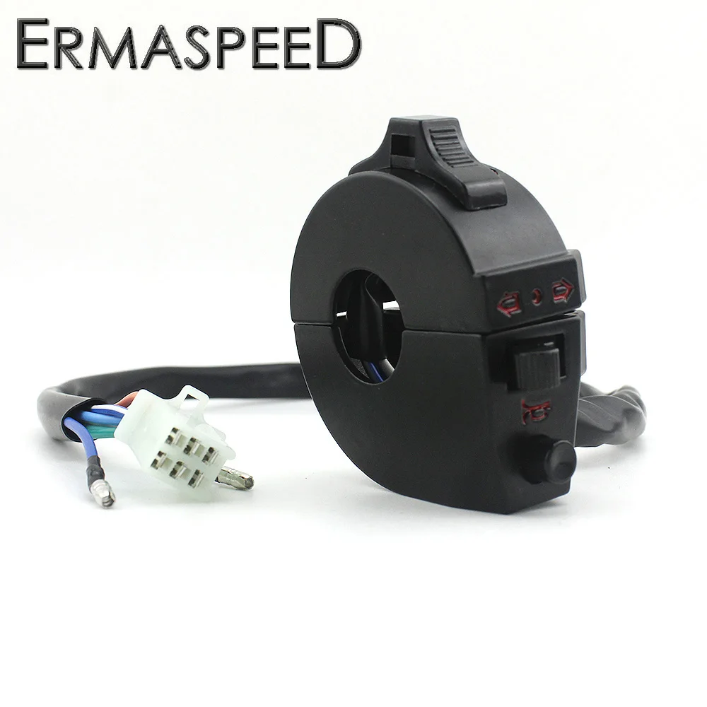 Motorcycle 22-25cm Handlebar Hi/Lo Beam Turn Signal Horn Aluminum Switch Black Universal for Scooter Cruiser ATV Dirt Bike Honda
Motorcycle 22-25cm Handlebar Hi/Lo Beam Turn Signal Horn Aluminum Switch Black Universal for Scooter Cruiser ATV Dirt Bike Honda