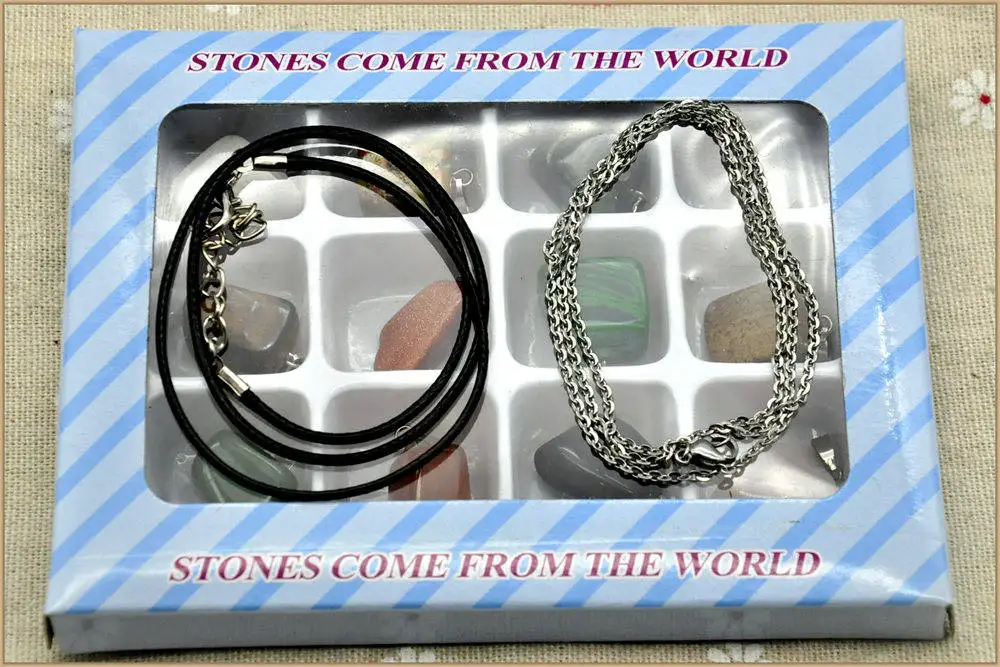 Yumten кристаллы ожерелье 12 шт. нефритовые ювелирные изделия янтарный рубин из