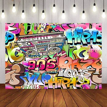 Graffiti 90th Themed Party photography Background 90s Backdrops for Parties Hip Hop Decor Birthday Photo Booth Props Banner
Graffiti 90th Themed Party photography Background 90s Backdrops for Parties Hip Hop Decor Birthday Photo Booth Props Banner