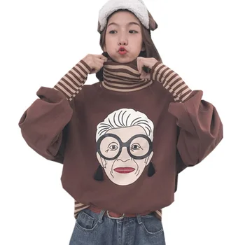 Autumn Harajuku Hoodies Loose Striped Turtleneck Women 2017 New Sweatshirt Girl Vintage Elegant Casual Thick Tops RE0133
Autumn Harajuku Hoodies Loose Striped Turtleneck Women 2017 New Sweatshirt Girl Vintage Elegant Casual Thick Tops RE0133