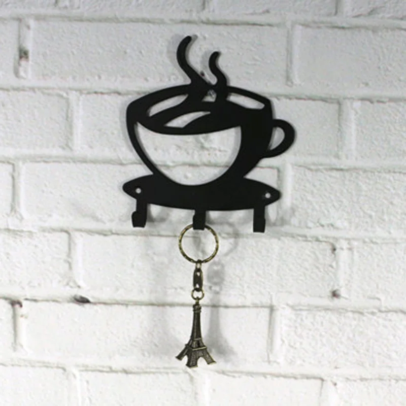 Creative Coffee Cup Design Metal Wall Mounted 3 Hooks Hanger Clothes Hat Bag Key Hanging Holder
Creative Coffee Cup Design Metal Wall Mounted 3 Hooks Hanger Clothes Hat Bag Key Hanging Holder