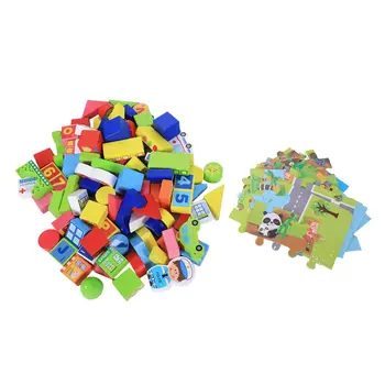 MWZ 160pcs Children Wooden Building Blocks City traffic scene Education and Learning Toys
MWZ 160pcs Children Wooden Building Blocks City traffic scene Education and Learning Toys