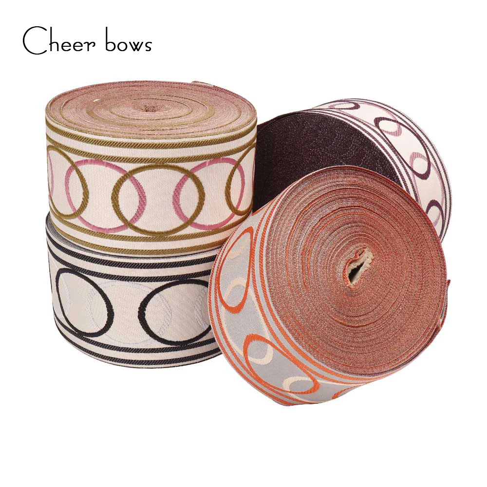 2Yards 90mm Embroidery Ribbon Rings Jacquard Ribbon National Style DIY Clothing Sewing Material Curtain Making Materials
2Yards 90mm Embroidery Ribbon Rings Jacquard Ribbon National Style DIY Clothing Sewing Material Curtain Making Materials