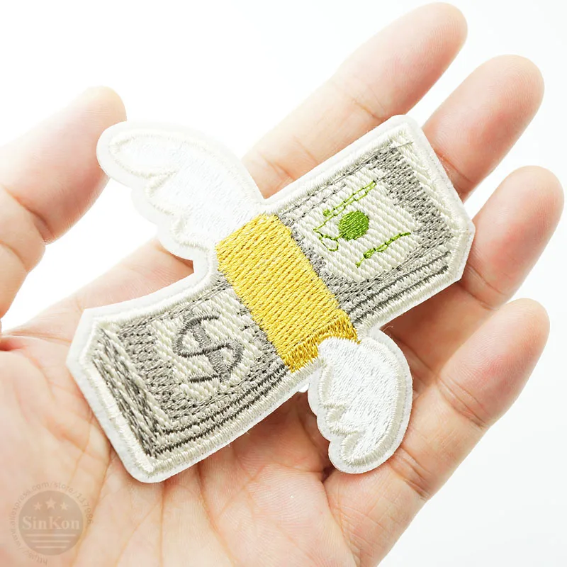 Flying Money (Size:7.8x7.9cm) Patches Cloth Patch Embroidered Cute Badges Hippie Iron On Cartoon Patches For Clothes Sticker
Flying Money (Size:7.8x7.9cm) Patches Cloth Patch Embroidered Cute Badges Hippie Iron On Cartoon Patches For Clothes Sticker