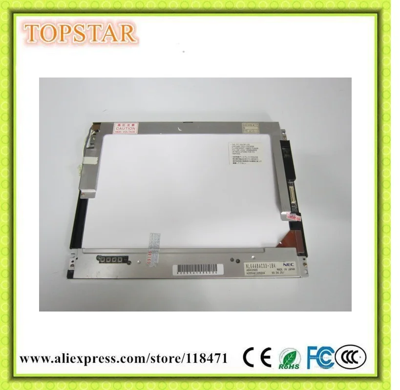 10,4 дюймовая TFT ЖК-панель NL6448AC33-18 640 RGB * 480 VGA CMOS ЖК-дисплей CCFL ЖК-экран 1 канал, 6 бит
10,4 дюймовая TFT ЖК-панель NL6448AC33-18 640 RGB * 480 VGA CMOS ЖК-дисплей CCFL ЖК-экран 1 канал, 6 бит