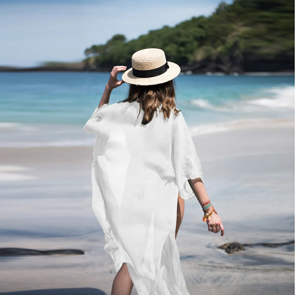 2019 Chiffon Solid Women Bikini Cover Up Cardigan Beach Dress Swimsuit Summer Kaftan Beach Tunic Pareo Robe De Plage Mujer Cape
2019 Chiffon Solid Women Bikini Cover Up Cardigan Beach Dress Swimsuit Summer Kaftan Beach Tunic Pareo Robe De Plage Mujer Cape