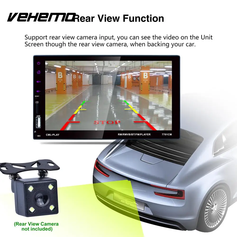 Vehemo with TF Card Slot Car MP5 Radio MP5 Player Automobile for Car Accessories Car Electronics Bluetooth
Vehemo with TF Card Slot Car MP5 Radio MP5 Player Automobile for Car Accessories Car Electronics Bluetooth