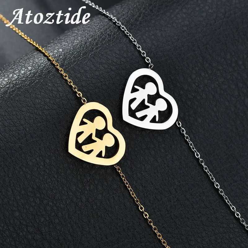 Atoztide Cute Stainless Steel Boys Girls Mom Dad Family Bracelets Adjustable Gold Color House Kids Children Bangle
Atoztide Cute Stainless Steel Boys Girls Mom Dad Family Bracelets Adjustable Gold Color House Kids Children Bangle